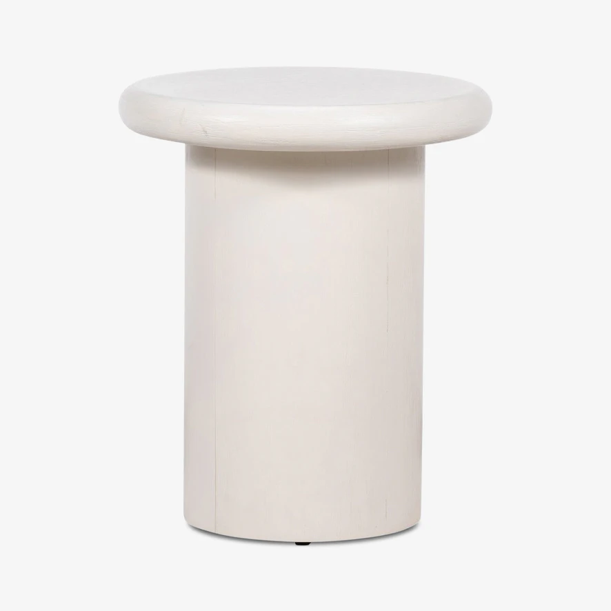 Zach End Table White