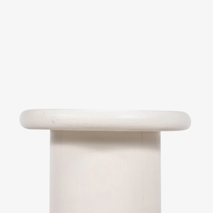 Zach End Table White