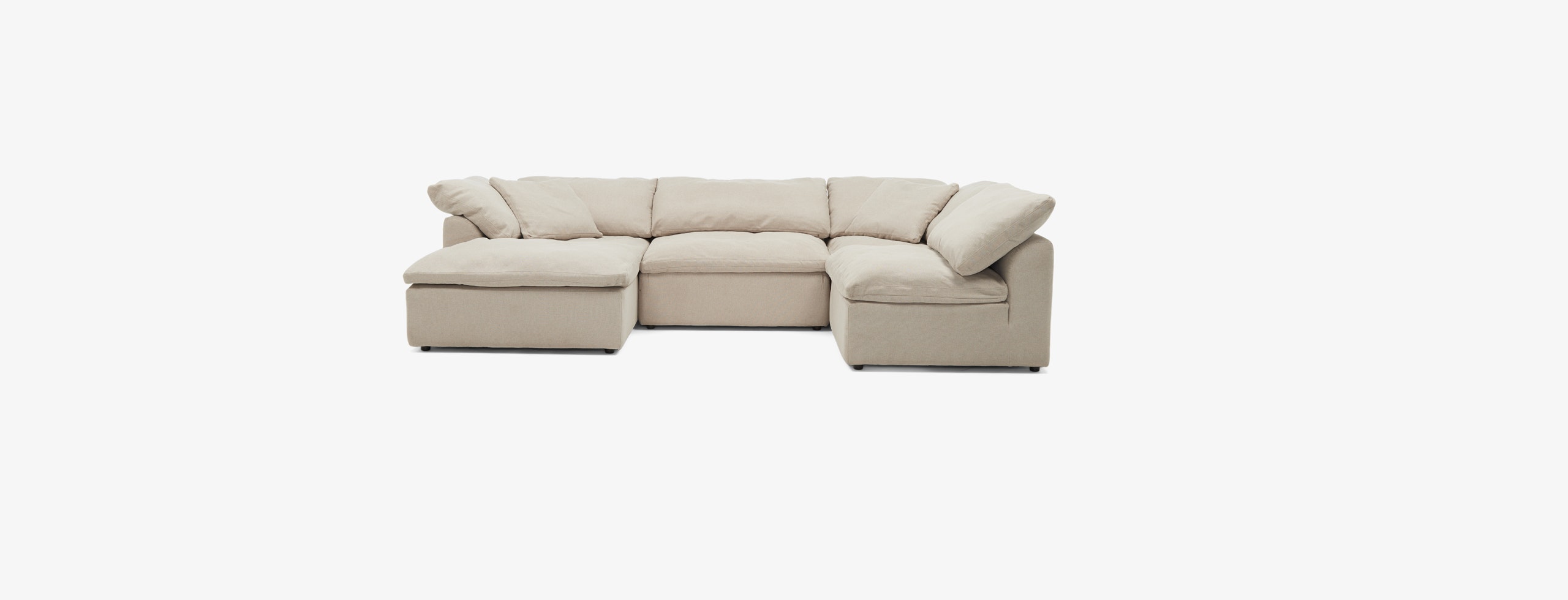 Bryant Modular Double Chaise Sofa Bumper Sectional