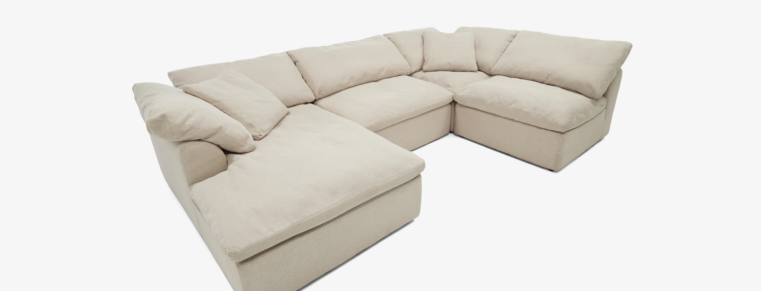 Bryant Modular Double Chaise Sofa Bumper Sectional
