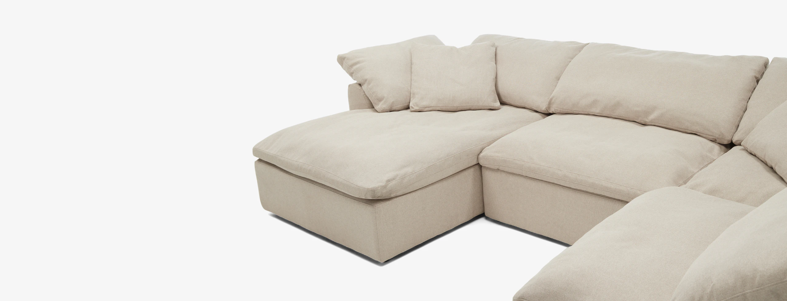 Bryant Modular Double Chaise Sofa Bumper Sectional