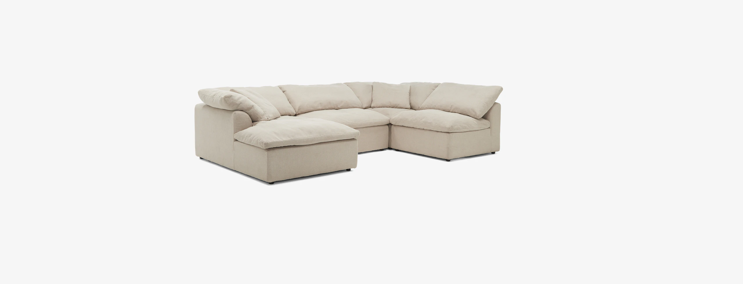 Bryant Modular Double Chaise Sofa Bumper Sectional