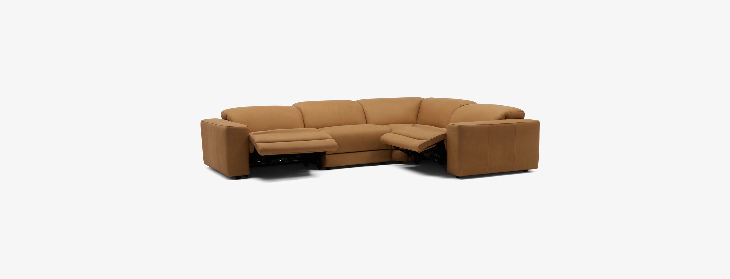 Nico Leather Modular Reclining L-Sectional | Joybird