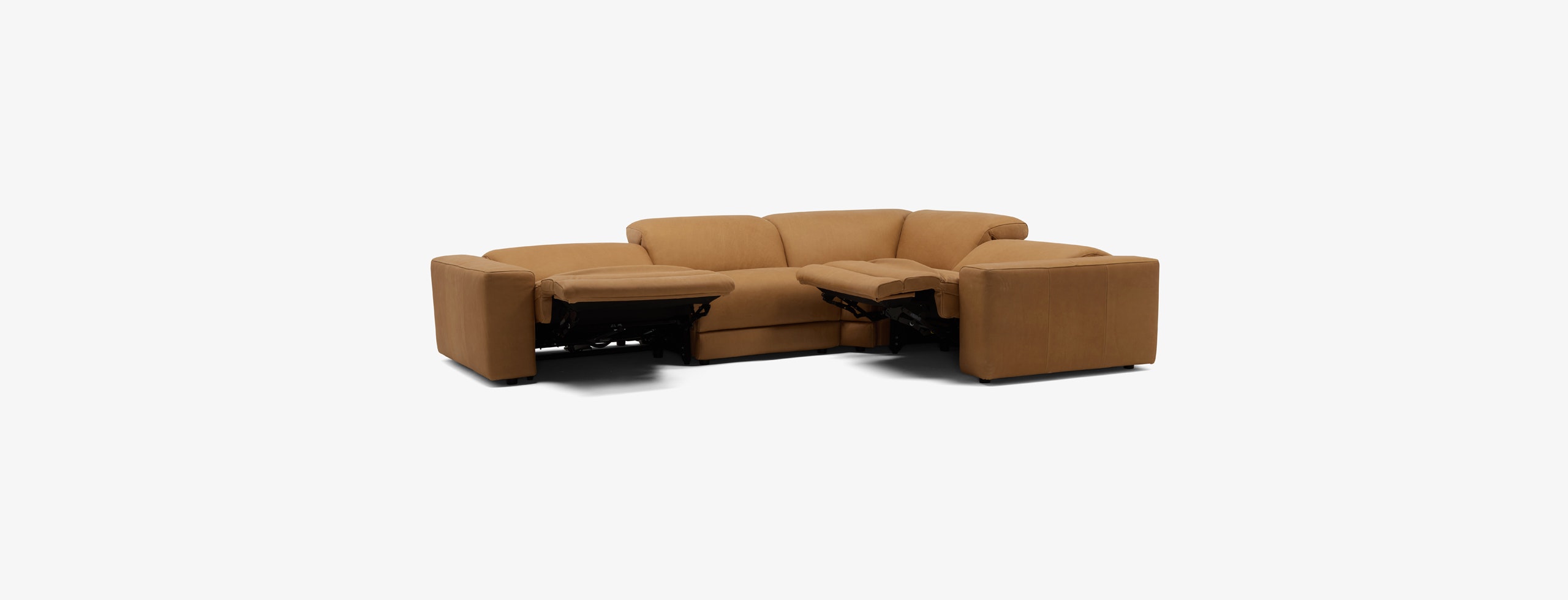 Nico Leather Modular Reclining L-Sectional | Joybird