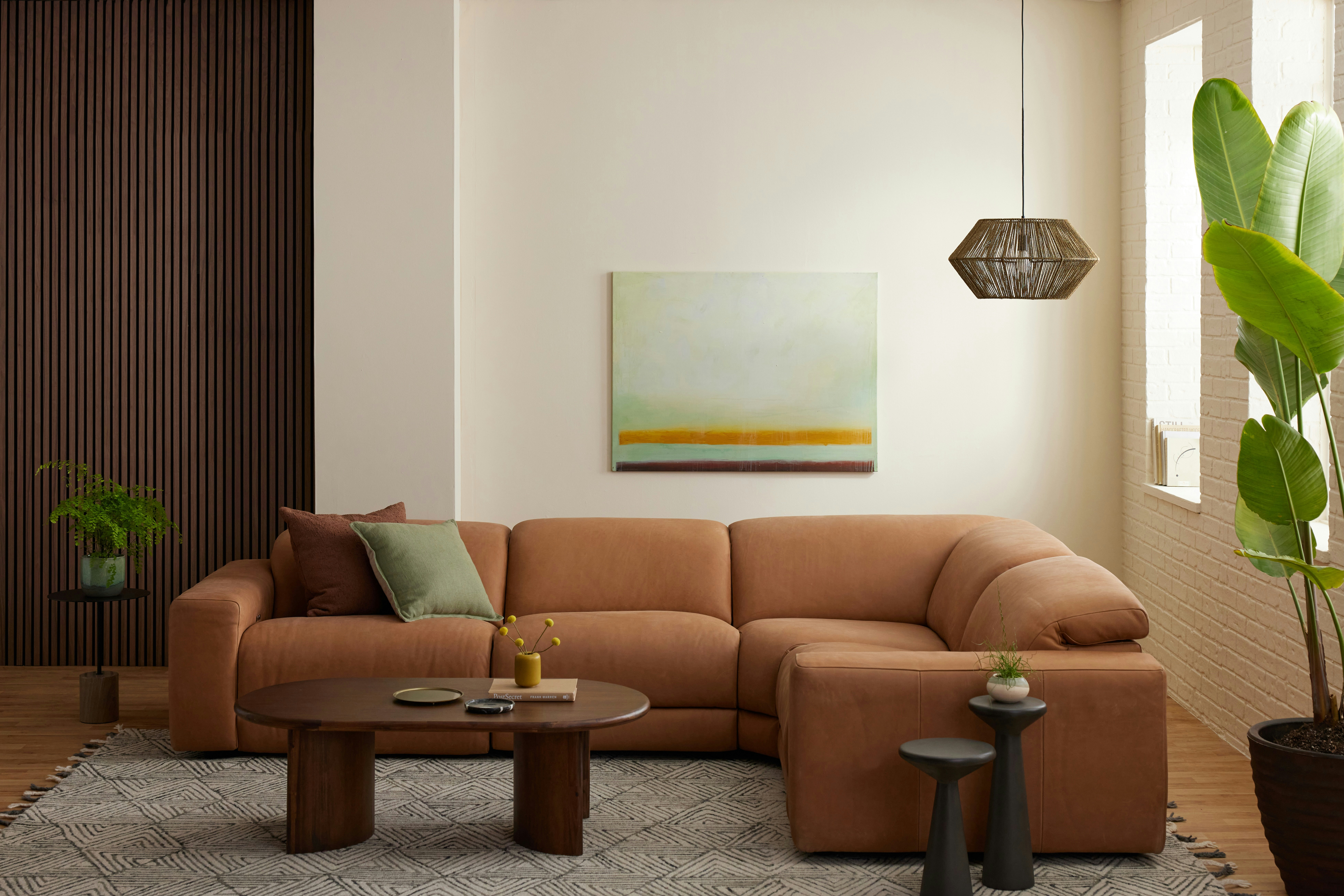 nico Nico Leather Modular Reclining L-Sectional | Joybird