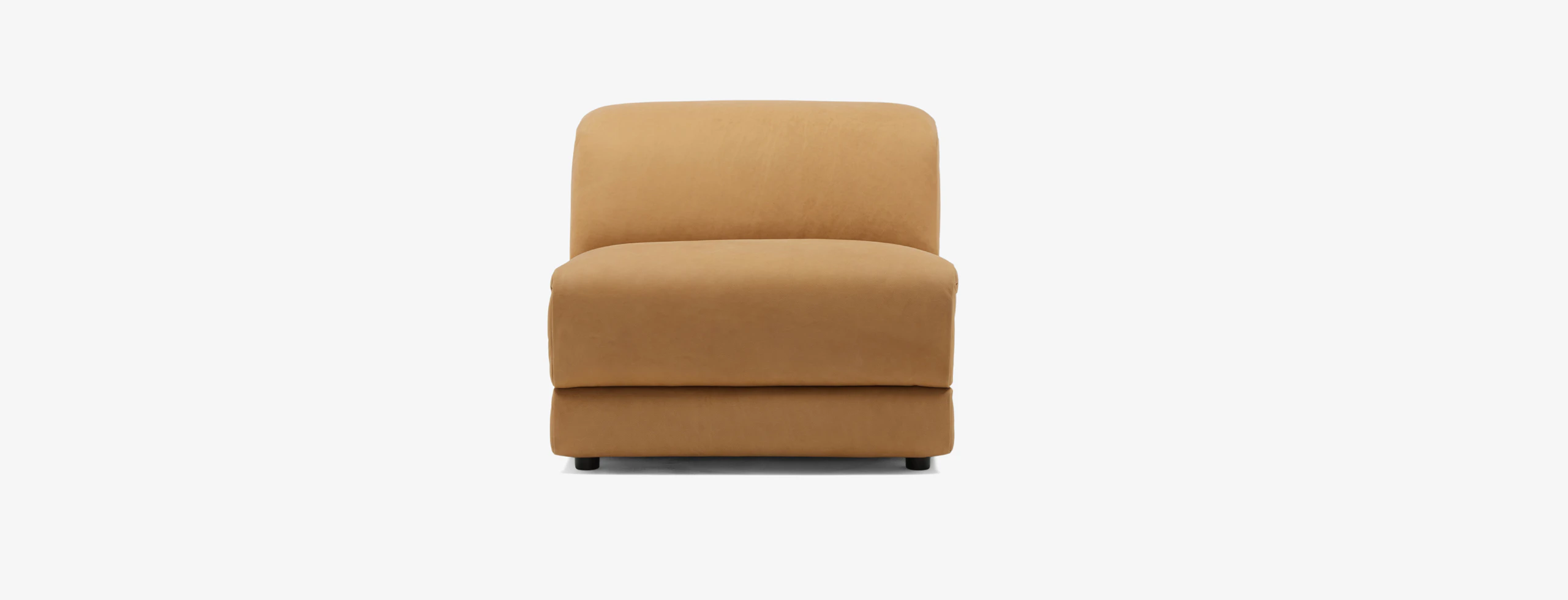 Nico Modular Corner ChairHand Tipped Camel Leather