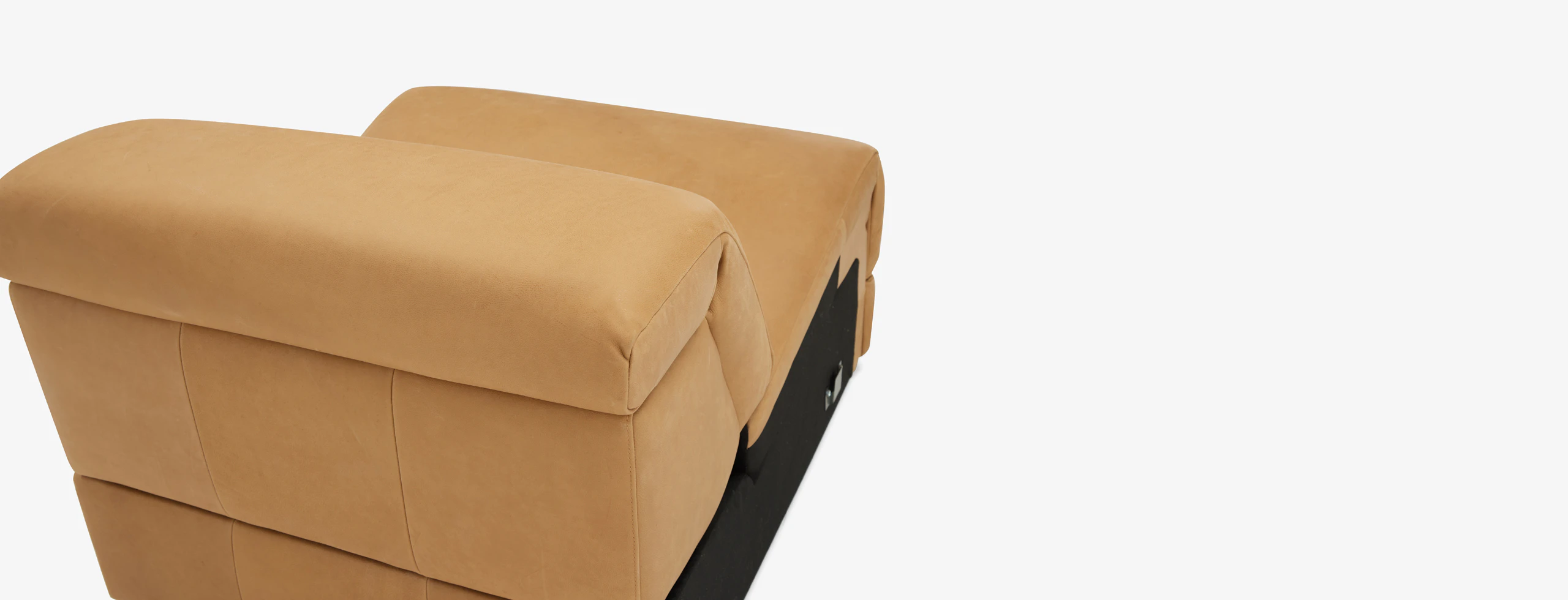 Nico Modular Corner ChairHand Tipped Camel Leather