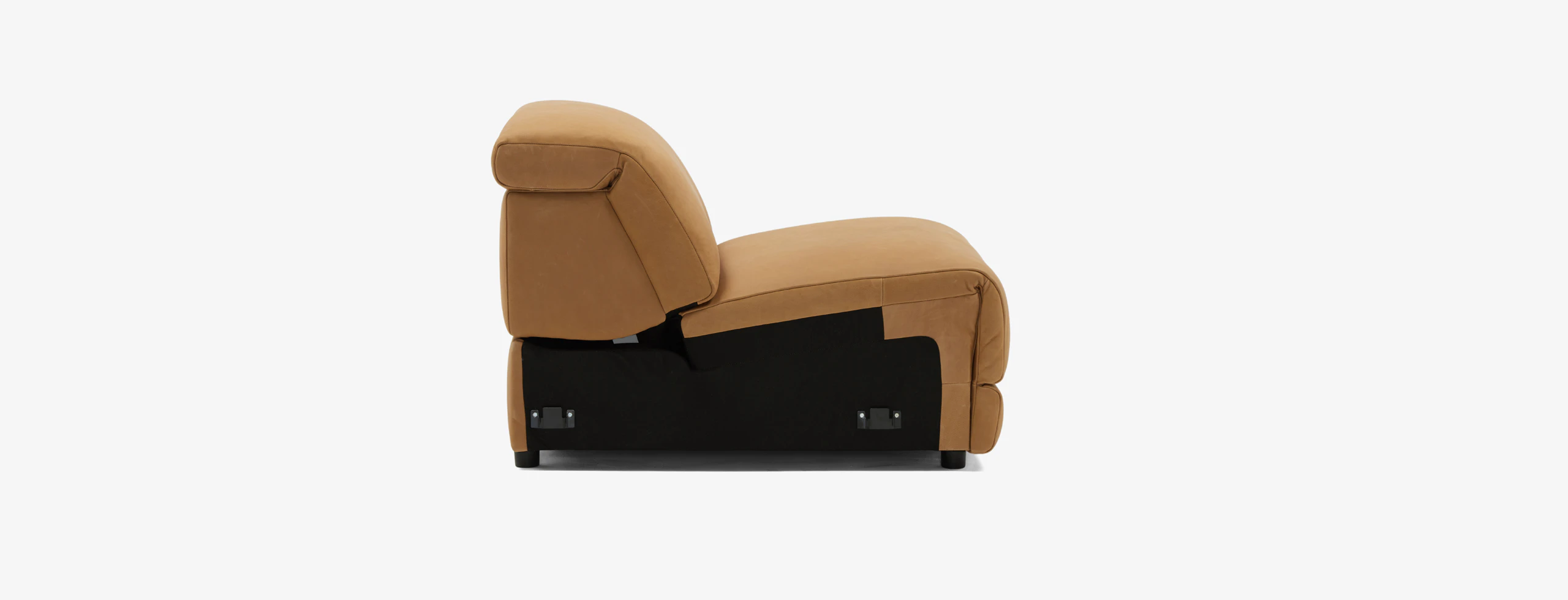 Nico Modular Corner ChairHand Tipped Camel Leather