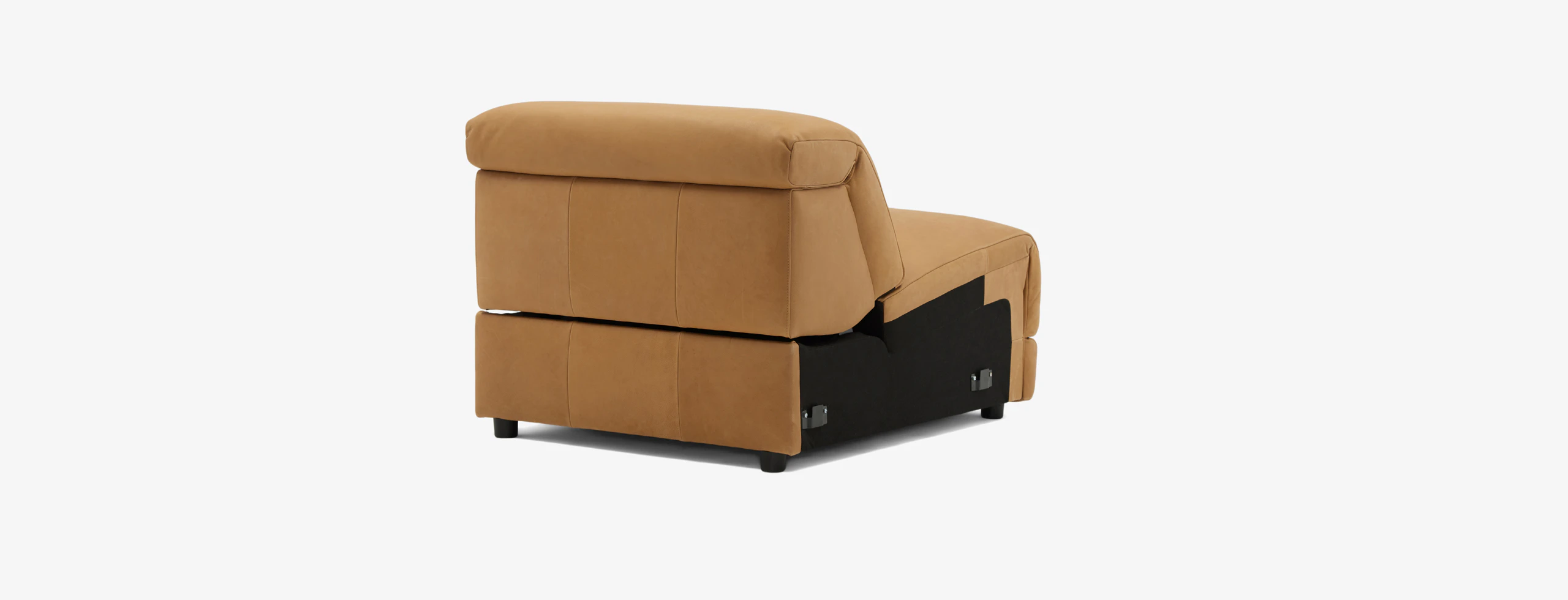 Nico Modular Corner ChairHand Tipped Camel Leather