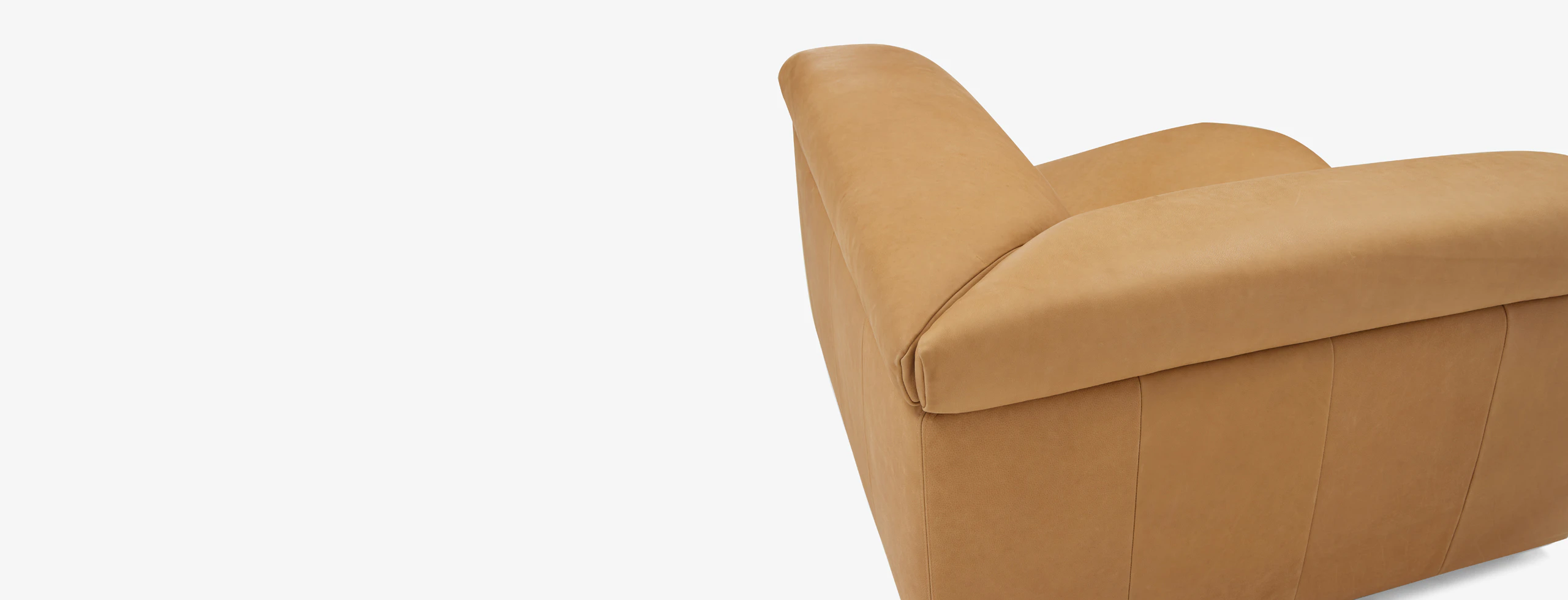 Nico Modular Corner ChairHand Tipped Camel Leather