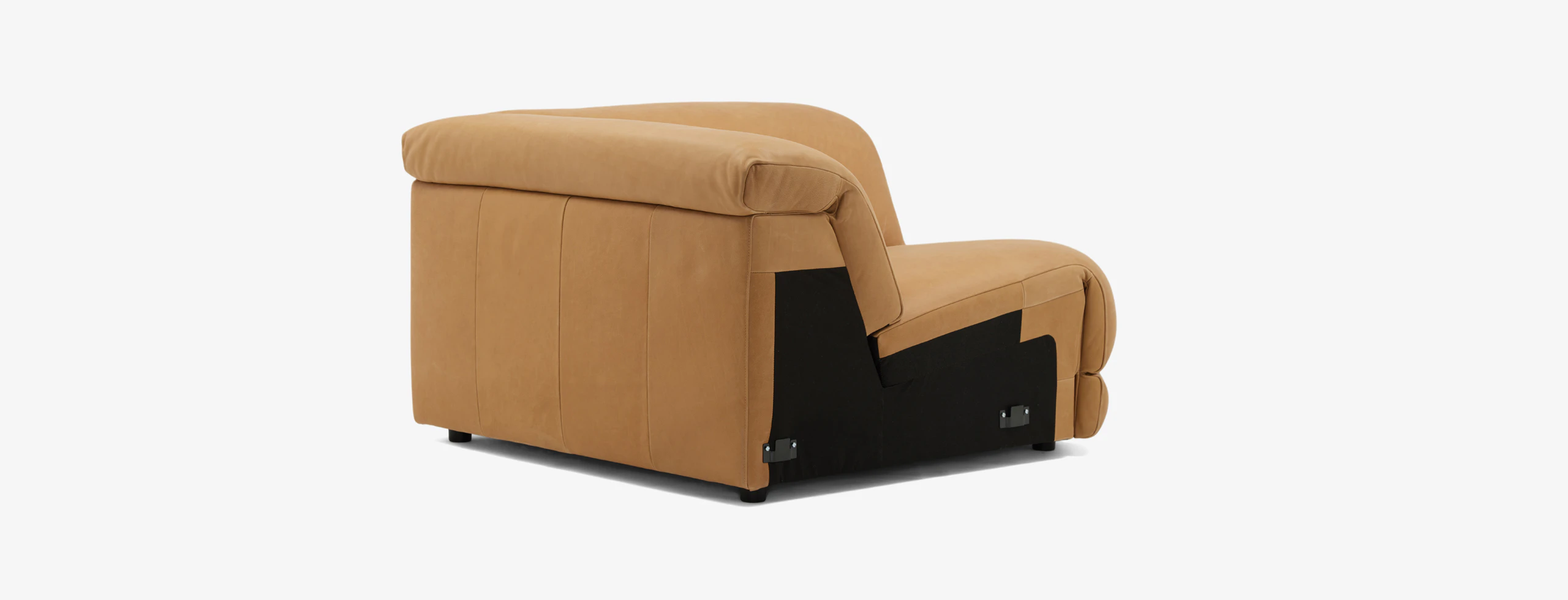 Nico Modular Corner ChairHand Tipped Camel Leather