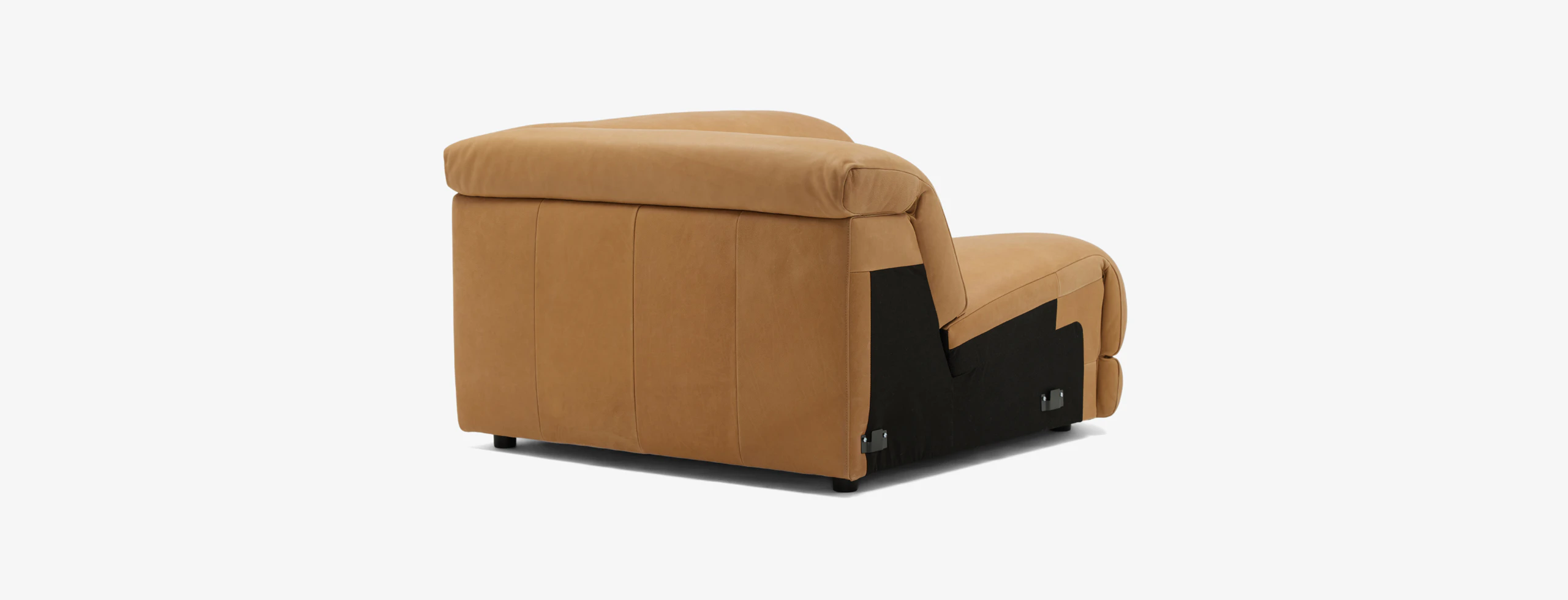 Nico Modular Corner ChairHand Tipped Camel Leather