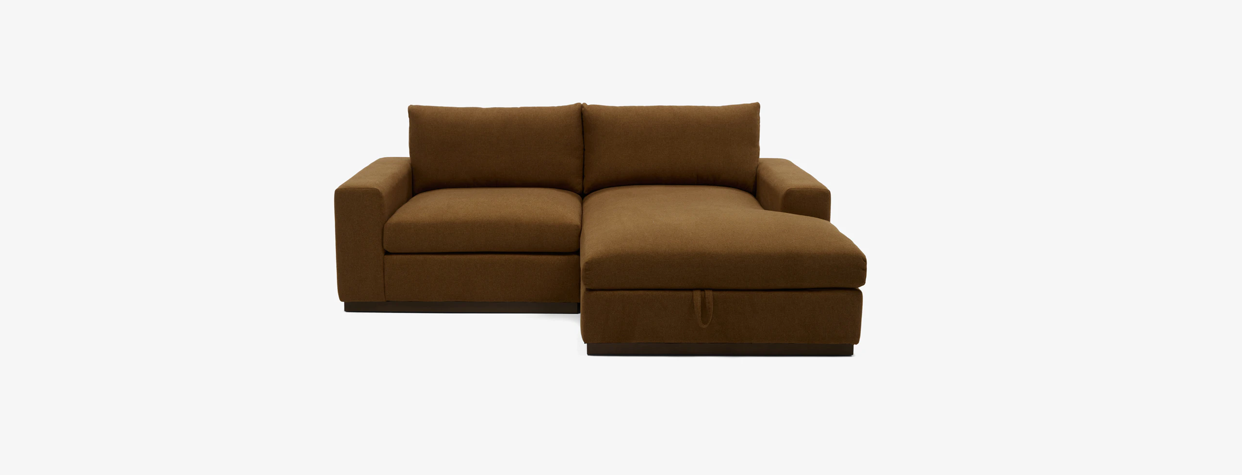 Holt Modular Compact Sectional With Storage Faithful Mocha