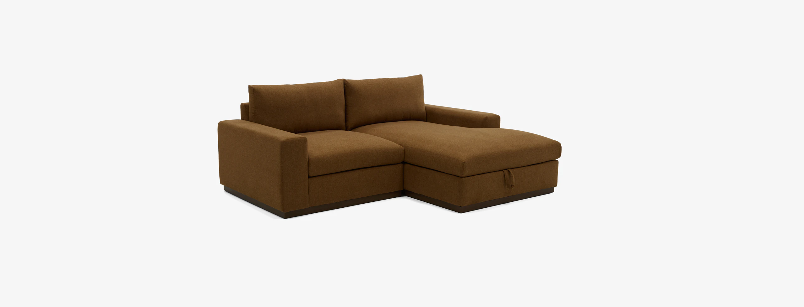 Holt Modular Compact Sectional With Storage Faithful Mocha