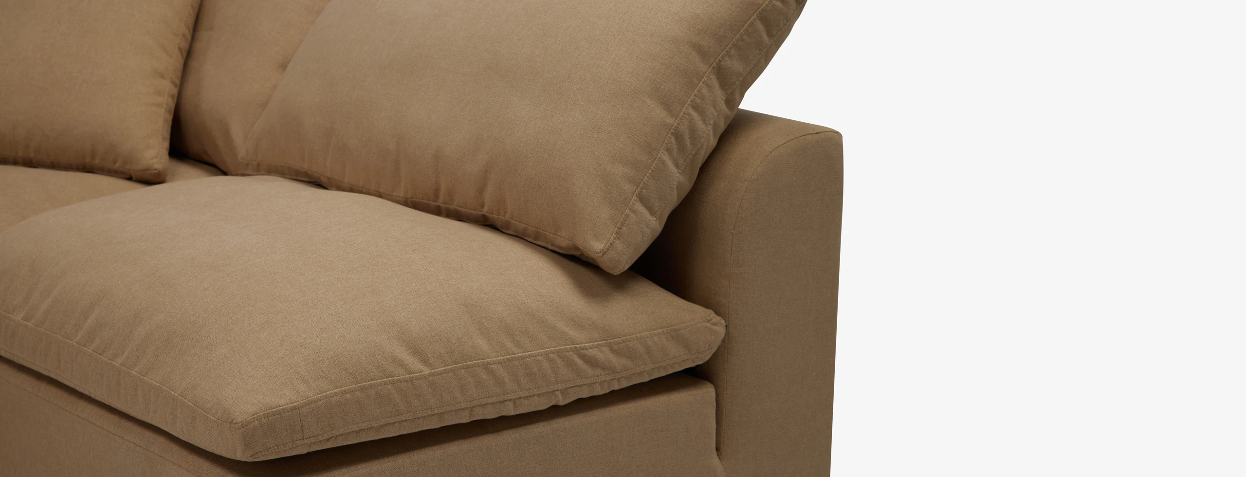 Bryant Modular Petite Sofa Bumper Sectional Faithful Sand