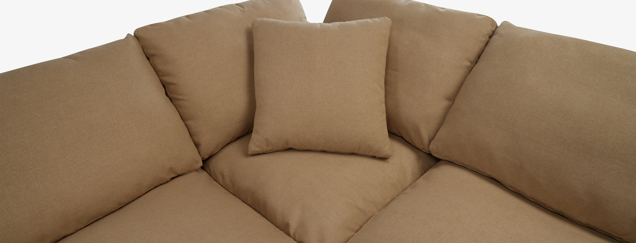 Bryant Modular Petite Sofa Bumper Sectional Faithful Sand