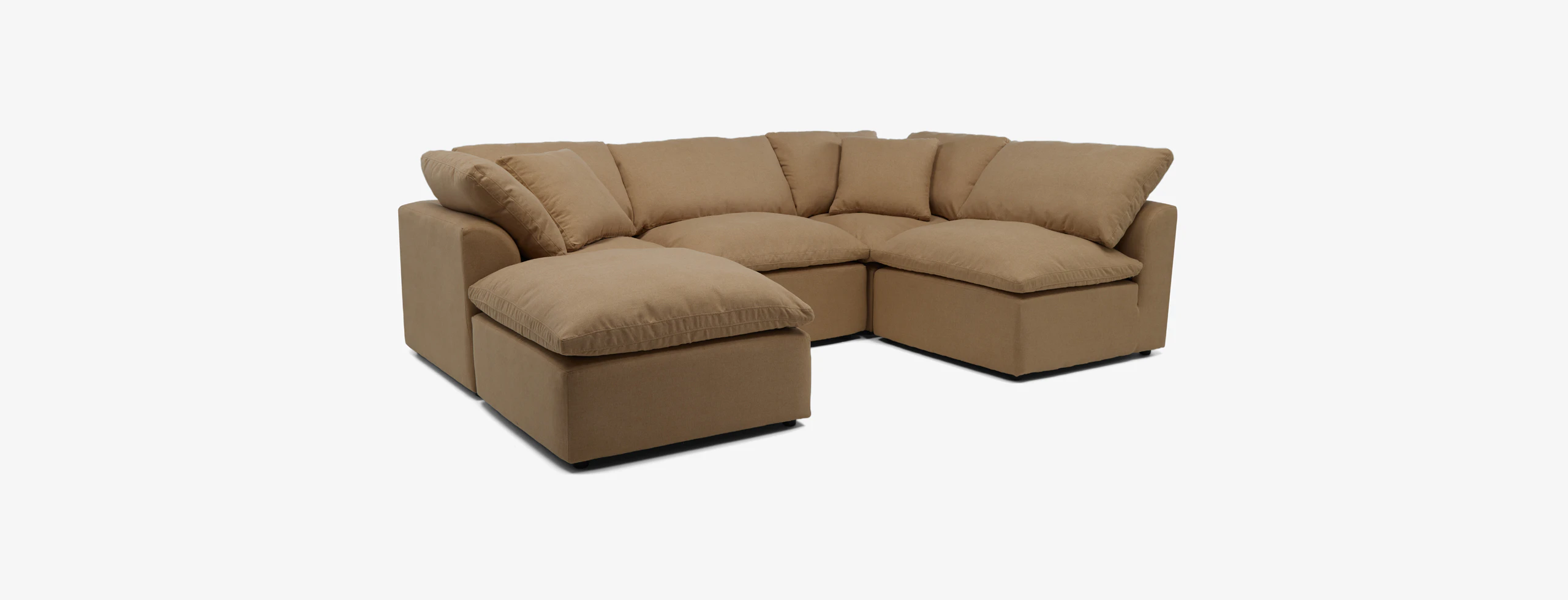 Bryant Modular Petite Sofa Bumper Sectional Faithful Sand