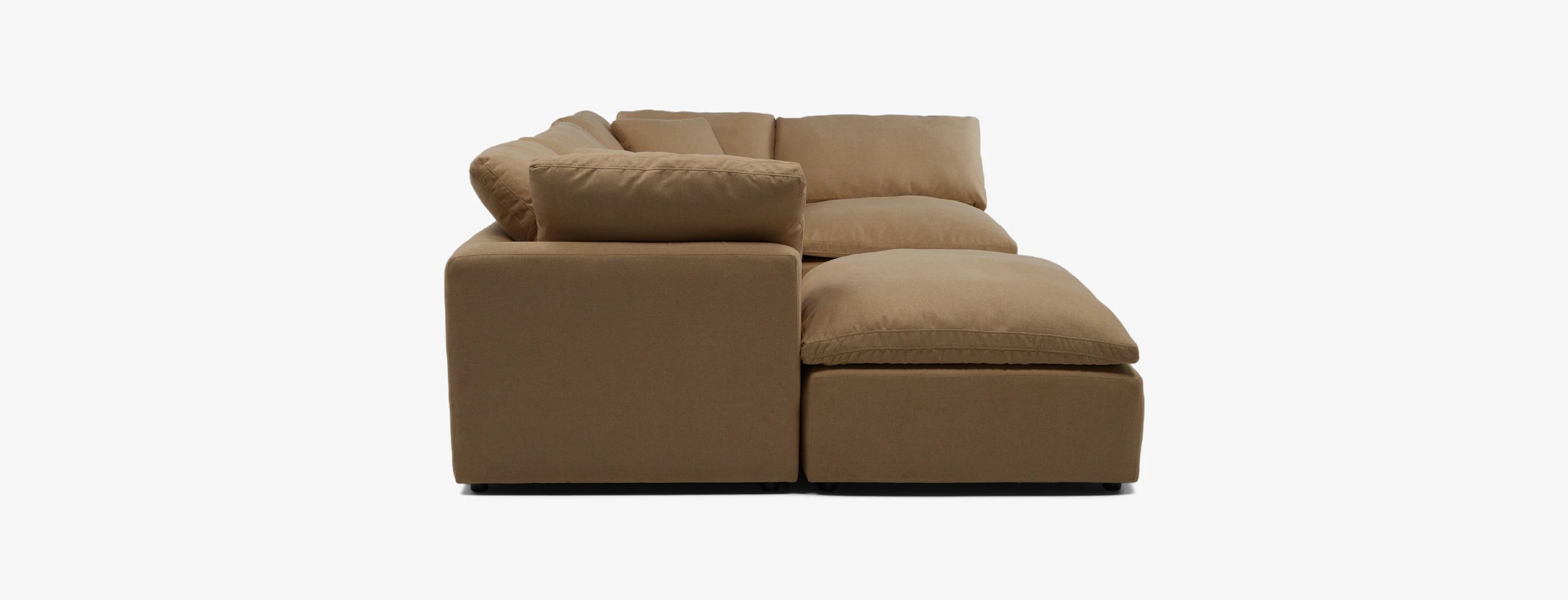 Bryant Modular Petite Sofa Bumper Sectional Faithful Sand