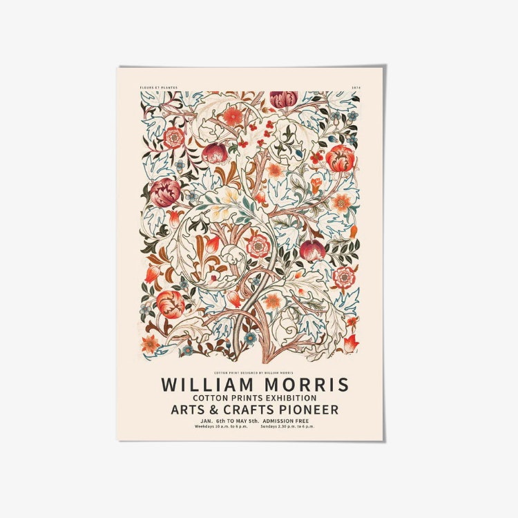 William Morris Fleurs Plantes Art Print