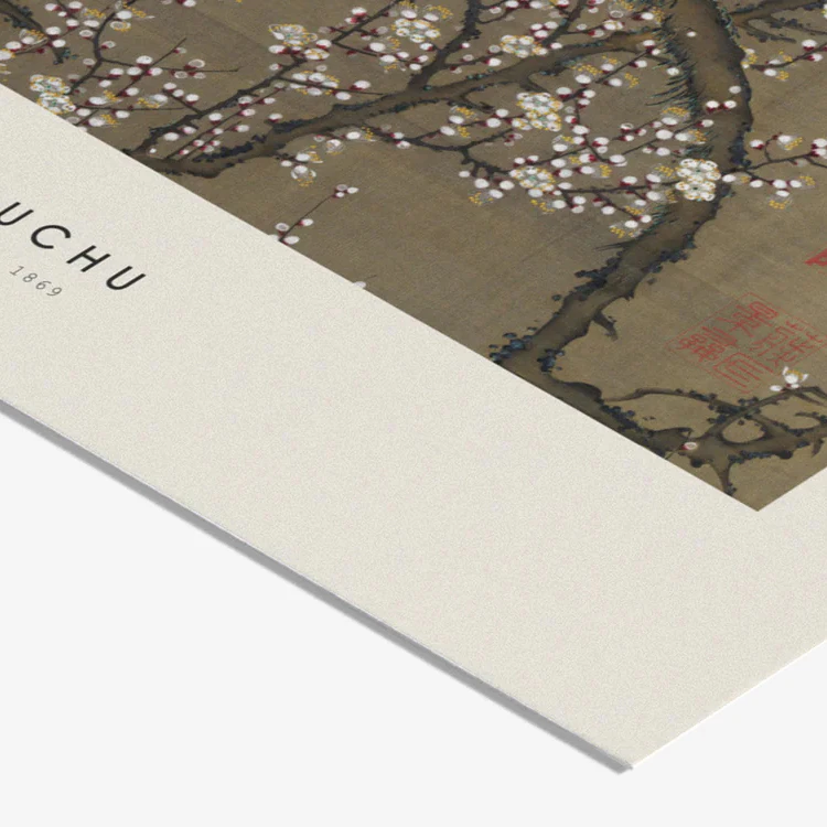 Ito Jakuchu White Plum Art Print