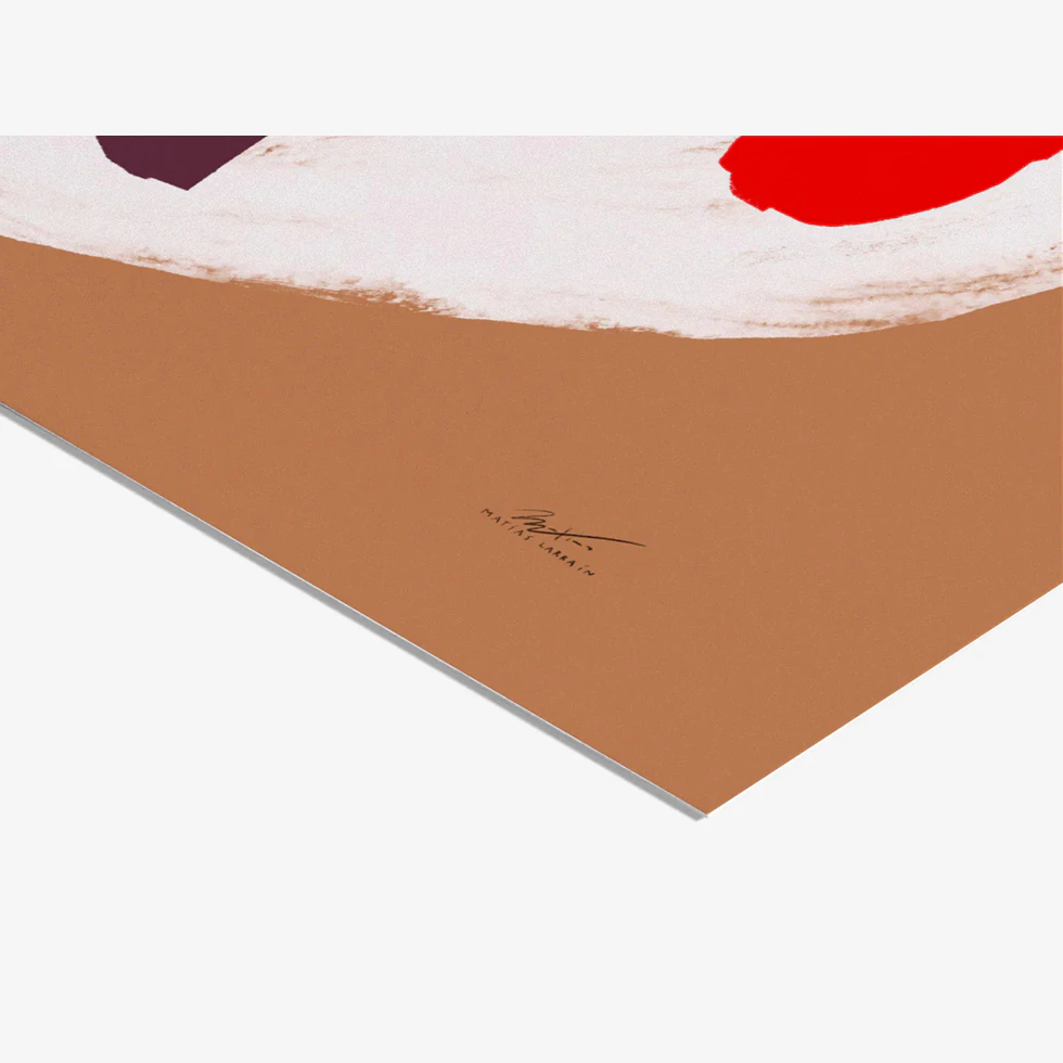 Matias Larrain Bird and Shapes Art Print