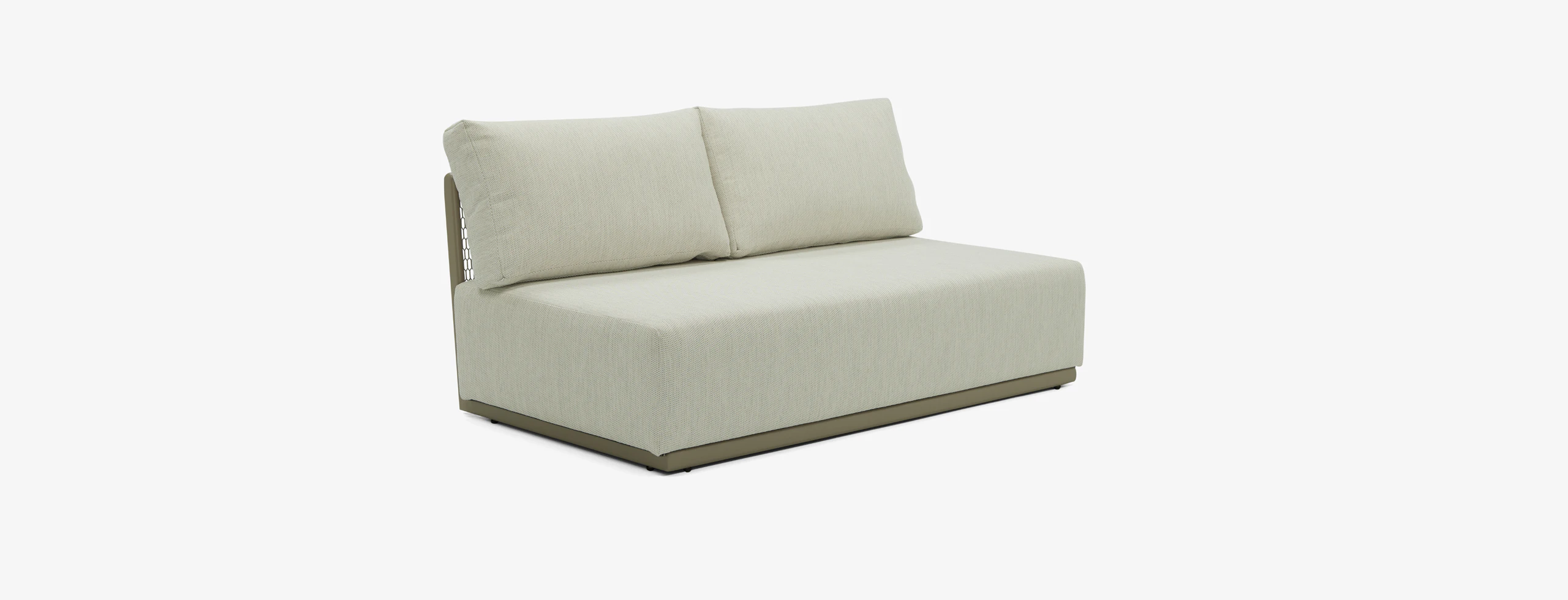 Ojai Outdoor Armless Loveseat