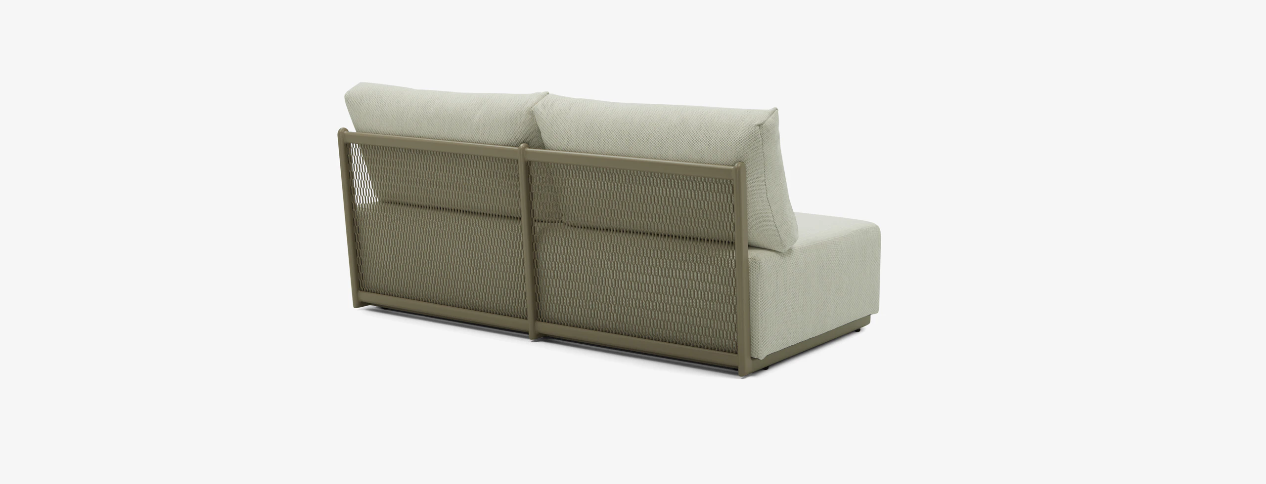 Ojai Outdoor Armless Loveseat