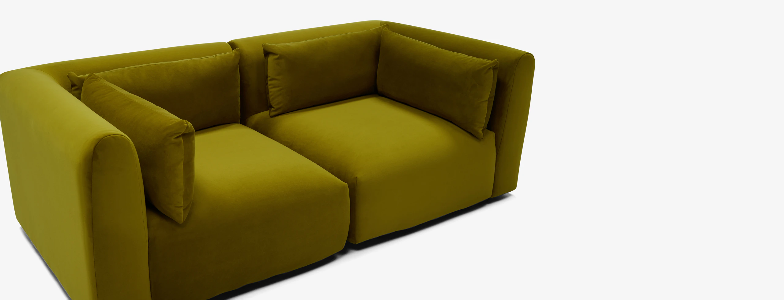 Carin Modular Loveseat Royale Apple