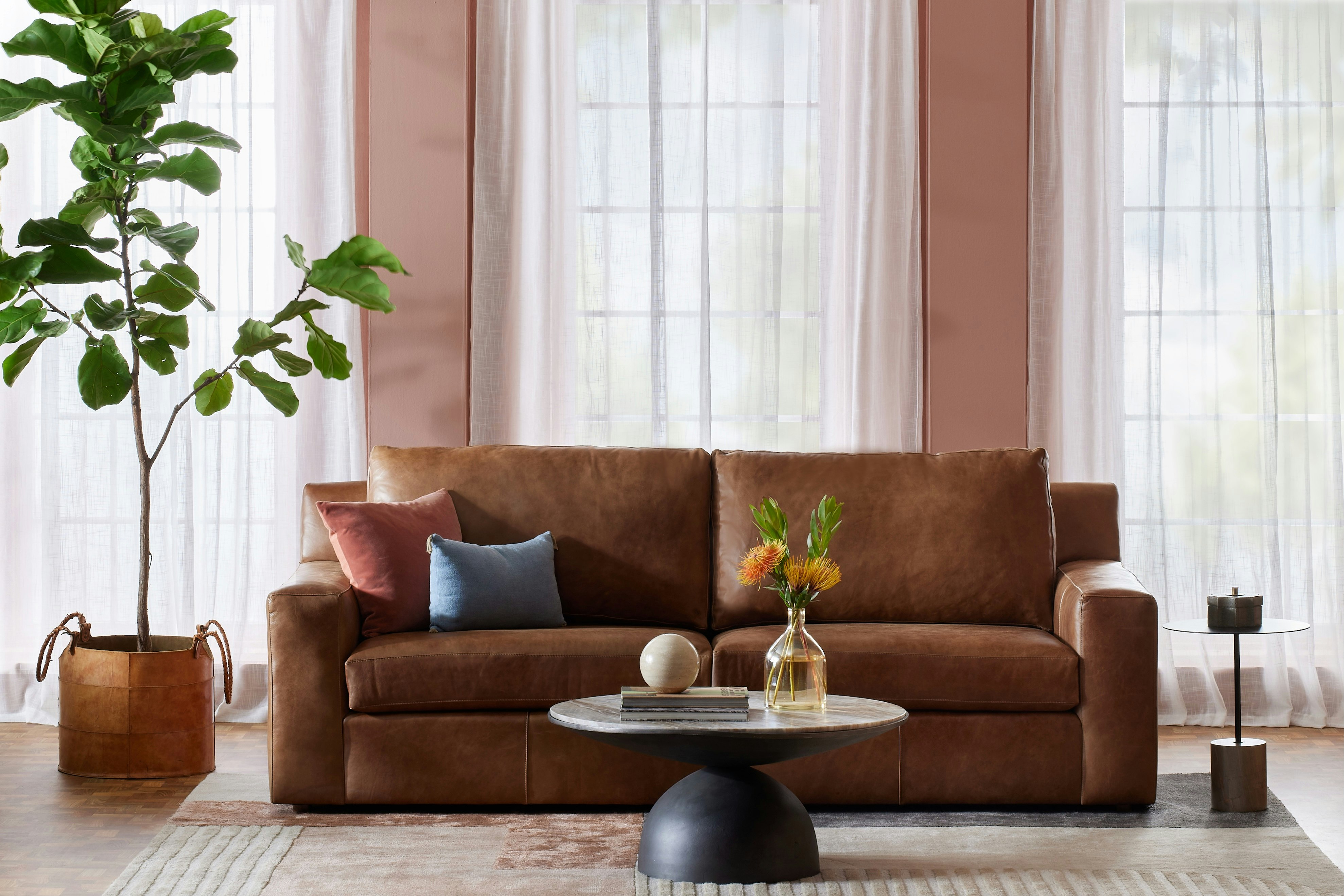 Milo Leather Sofa Croix Sandal