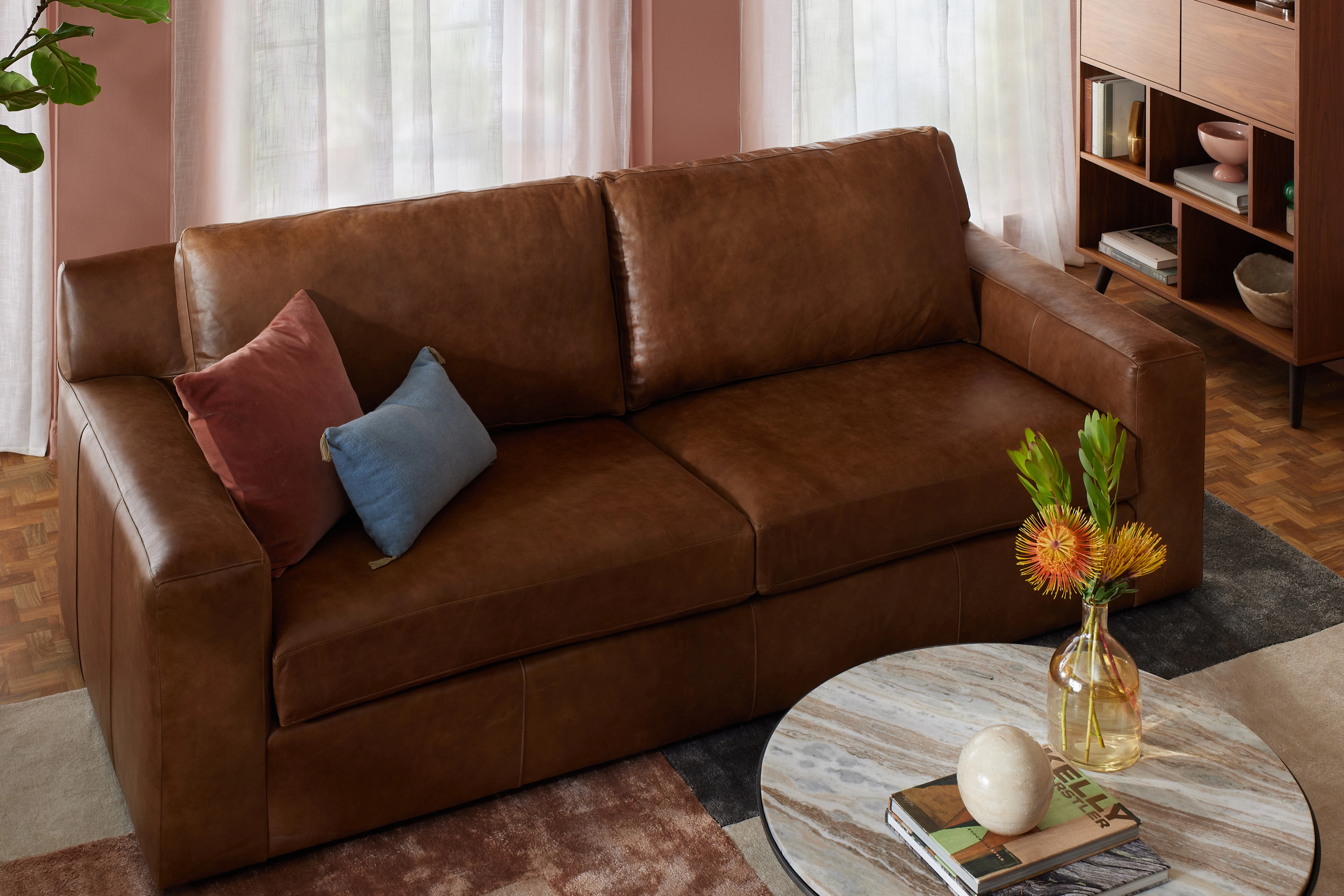 Milo Leather Sofa Croix Sandal