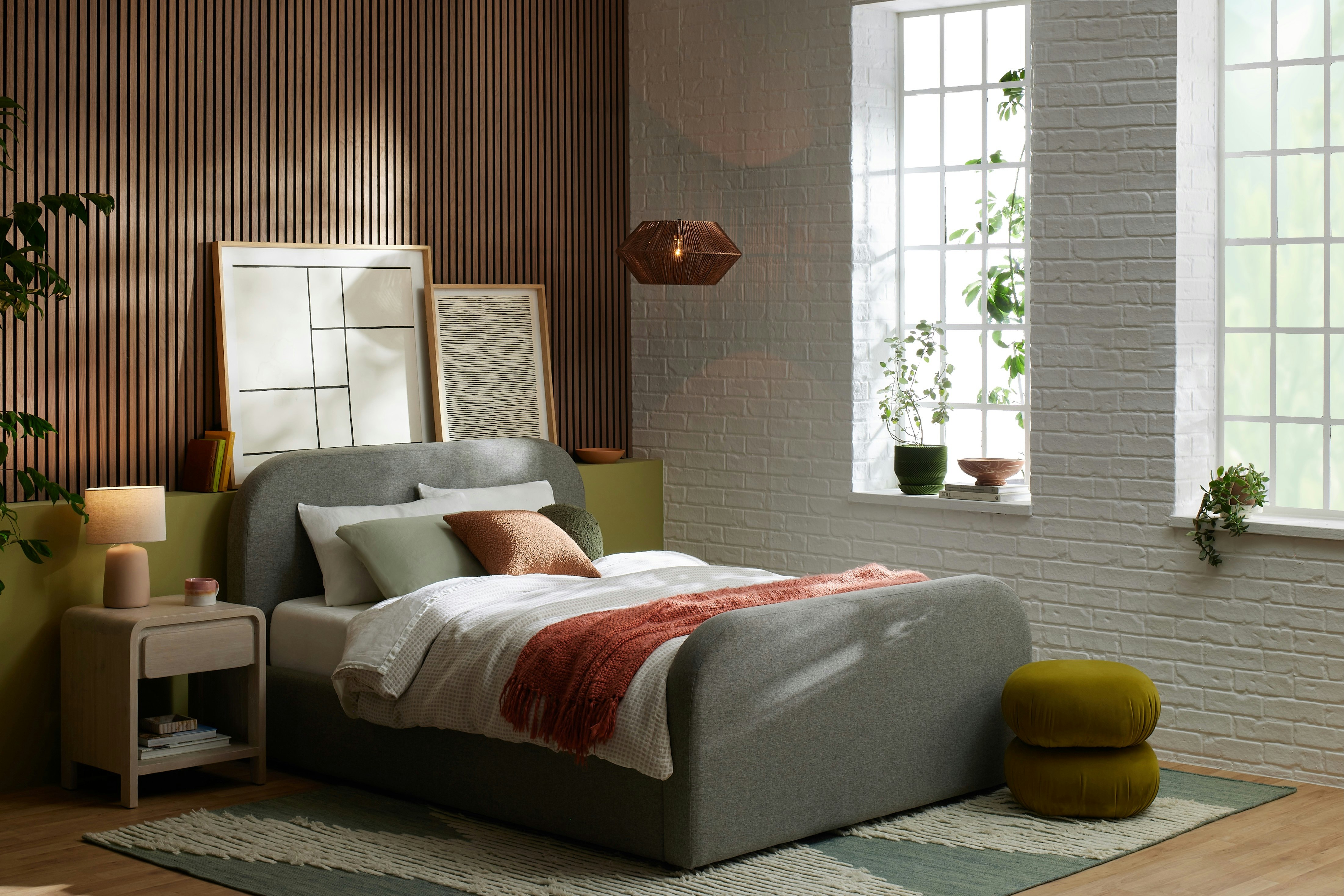 Cara Bed Taylor Felt Grey