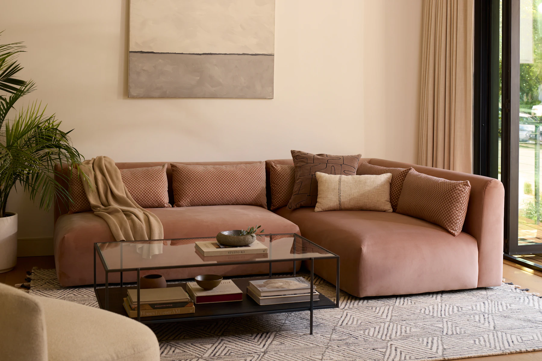 Carin Mixed Material Sectional