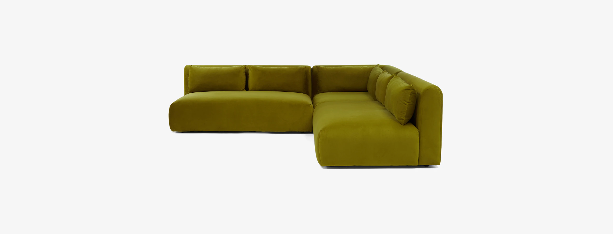 Carin Modular Armless Corner Sectional Royale Apple