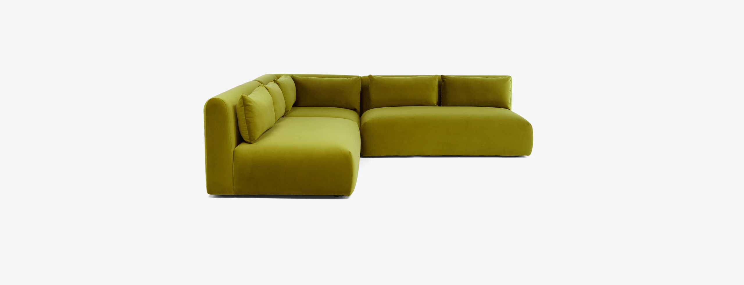 Carin Modular Armless Corner Sectional Royale Apple