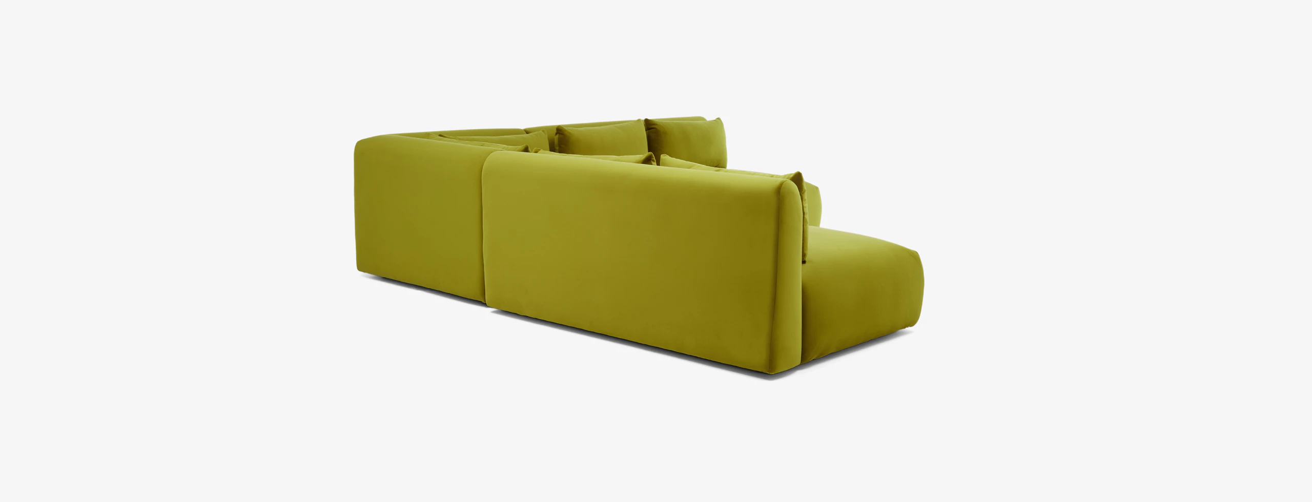 Carin Modular Armless Corner Sectional Royale Apple
