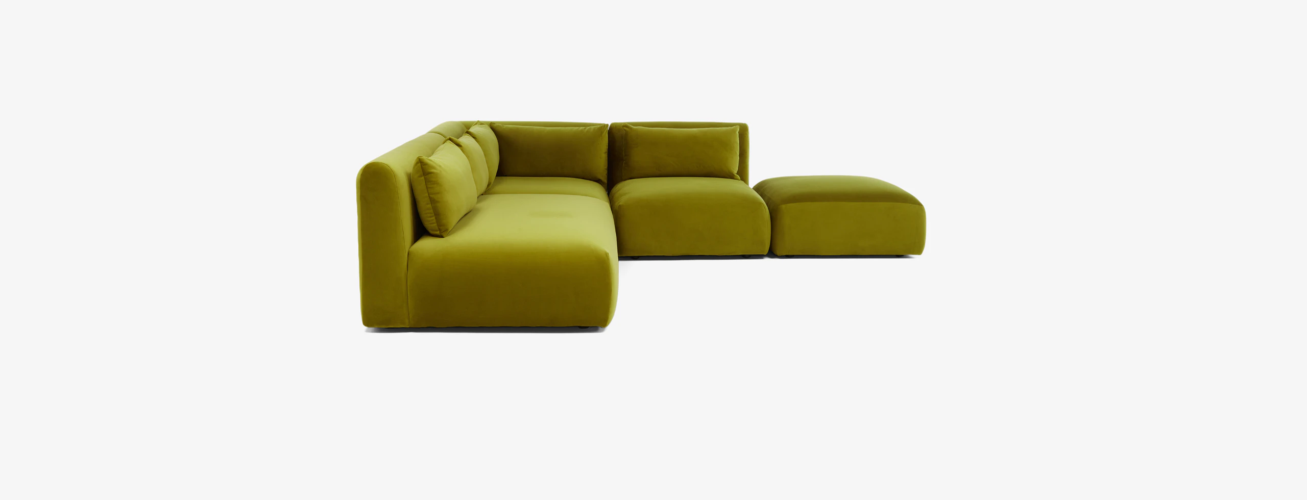Carin Modular Armless Sectional Royale Apple