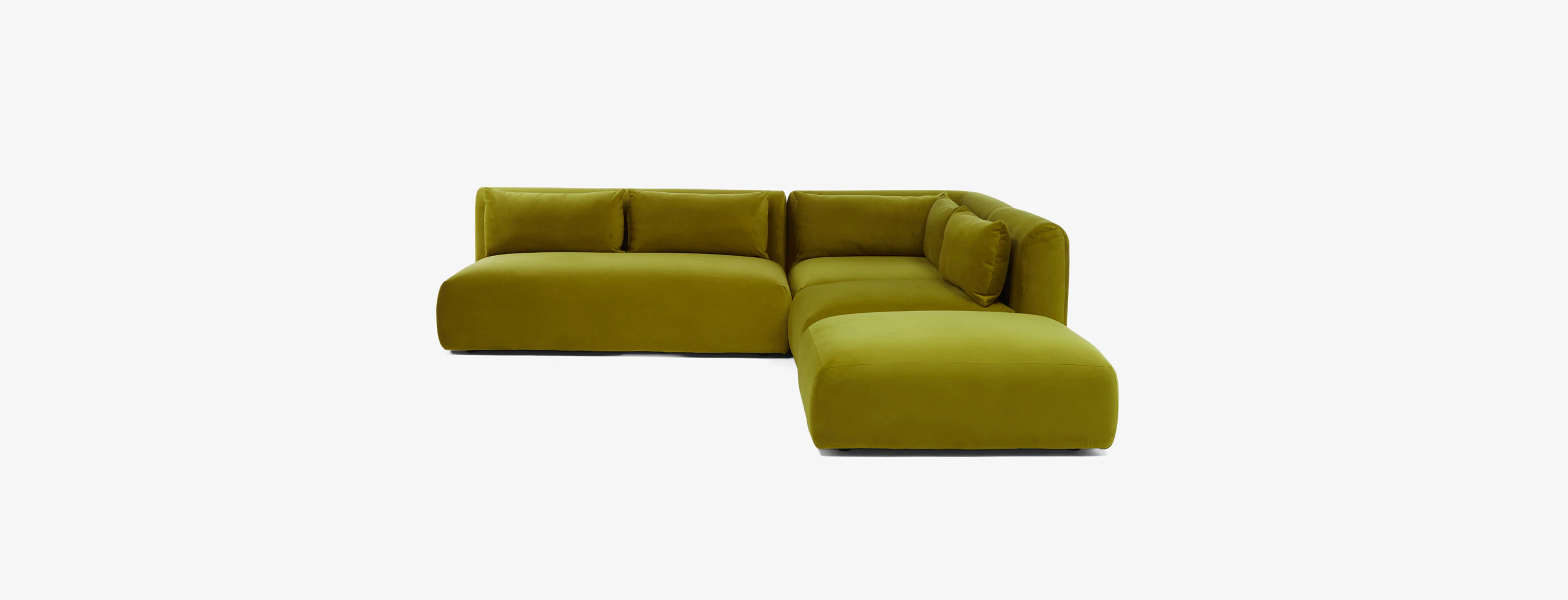 Carin Modular Armless Sectional Royale Apple