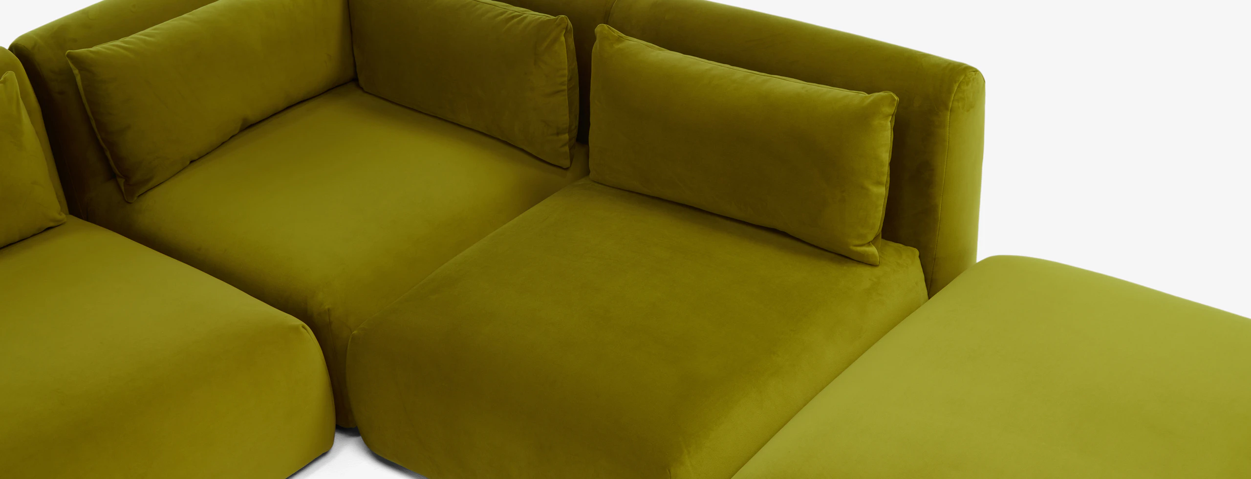 Carin Modular Armless Sectional Royale Apple