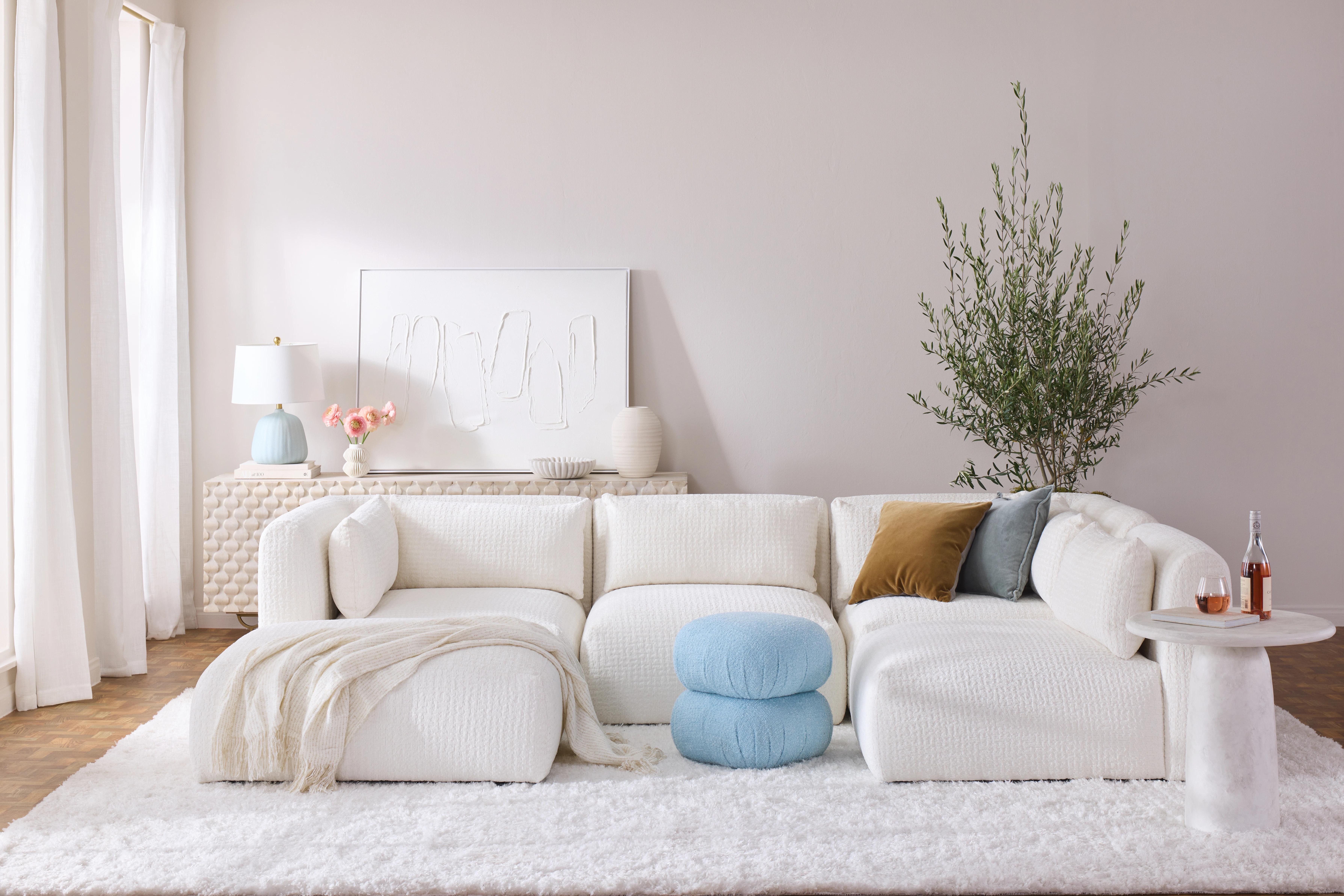 Carin Modular Sofa Bumbper Sectional Soul Cloud