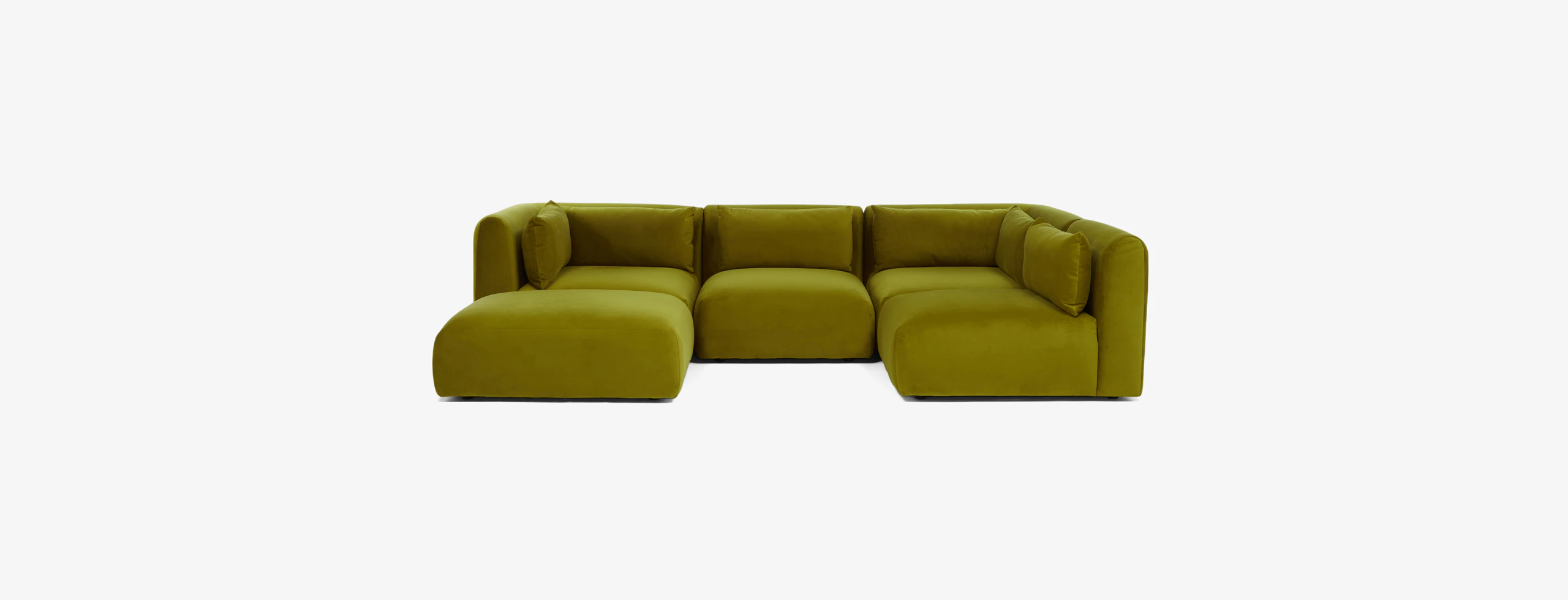 Carin Modular Sofa Bumper Sectional Royale Apple