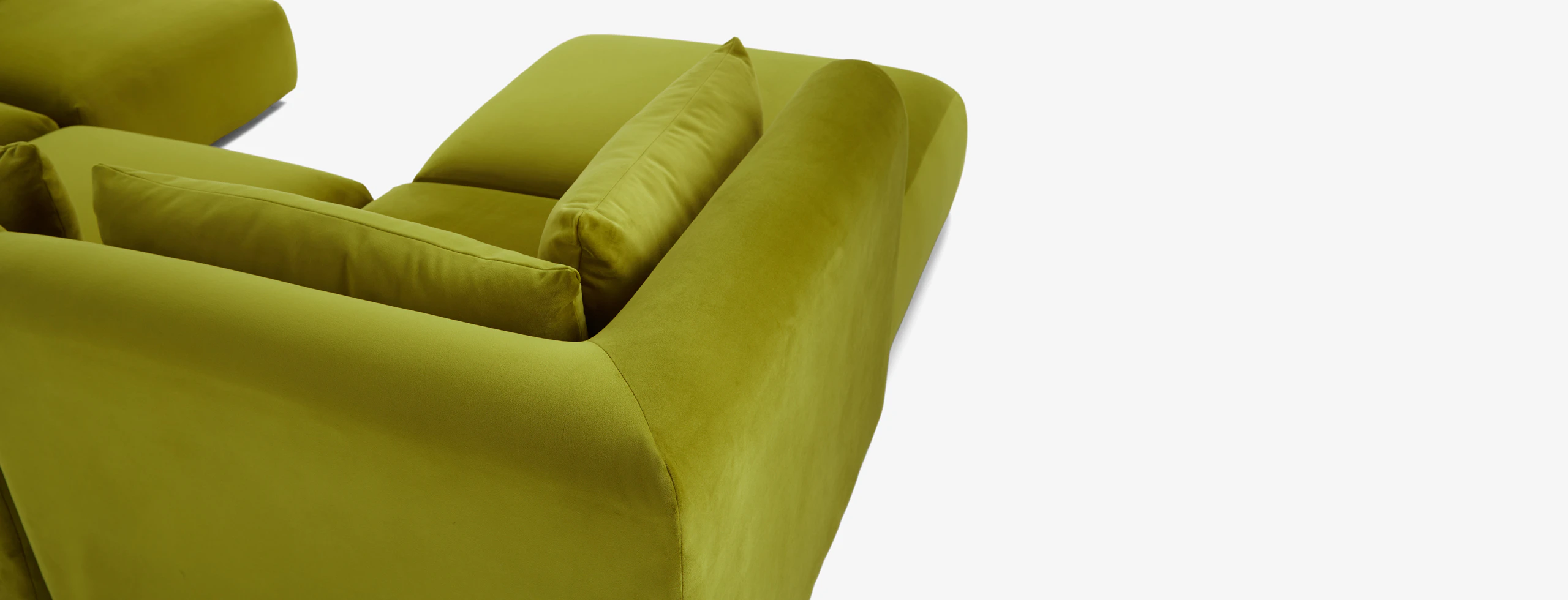 Carin Modular Sofa Bumper Sectional Royale Apple