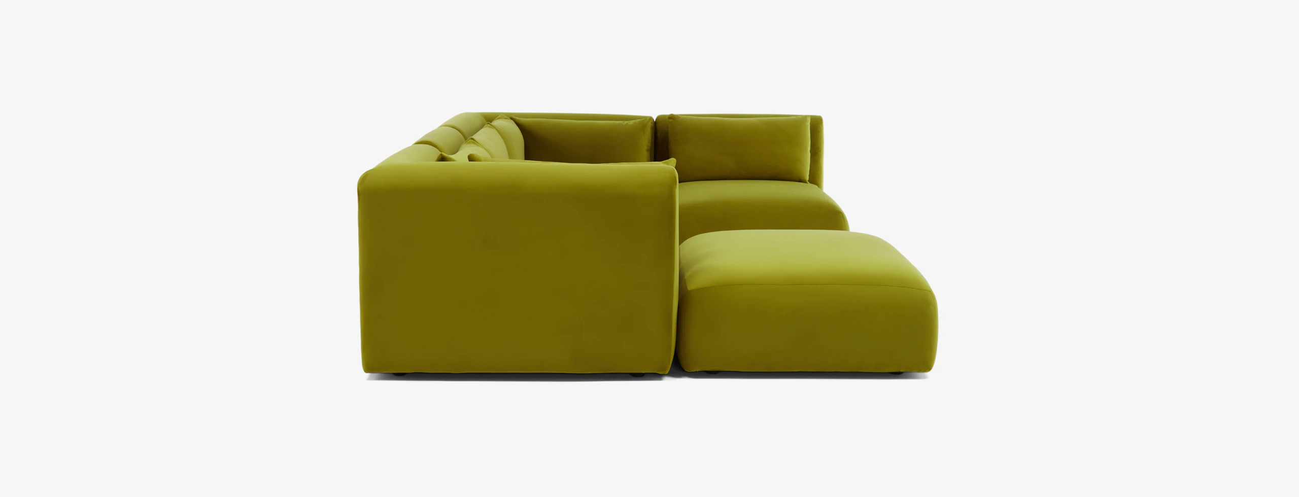 Carin Modular Sofa Bumper Sectional Royale Apple