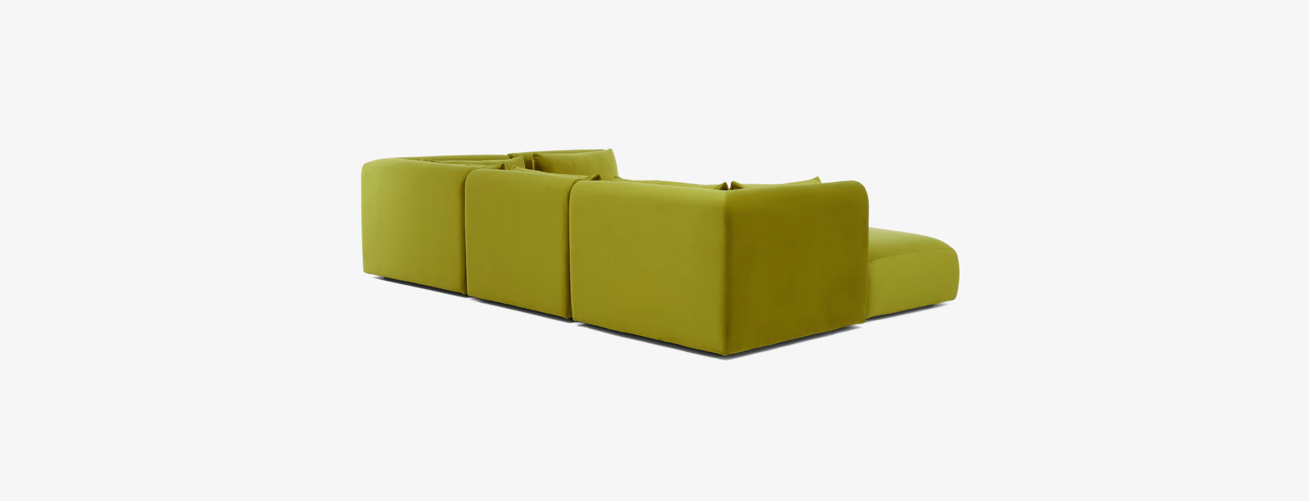 Carin Modular Sofa Bumper Sectional Royale Apple