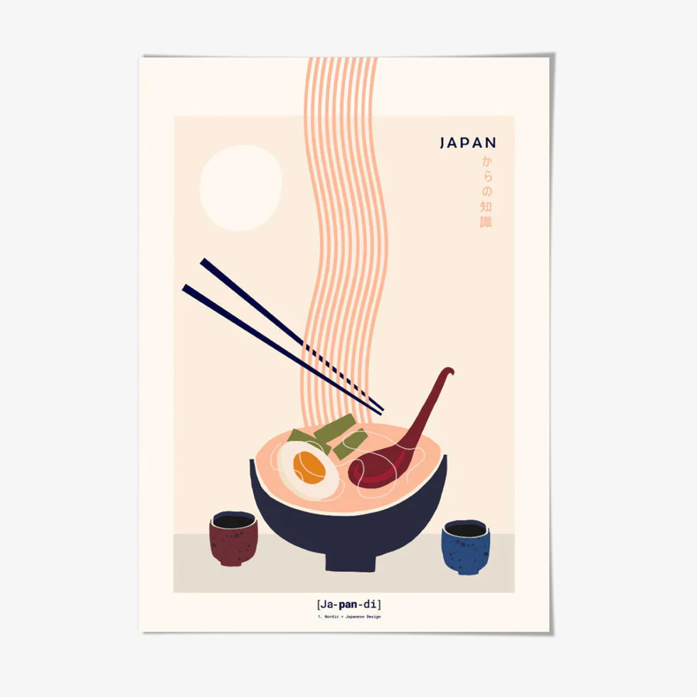 Nordic Japanese Design Art Print