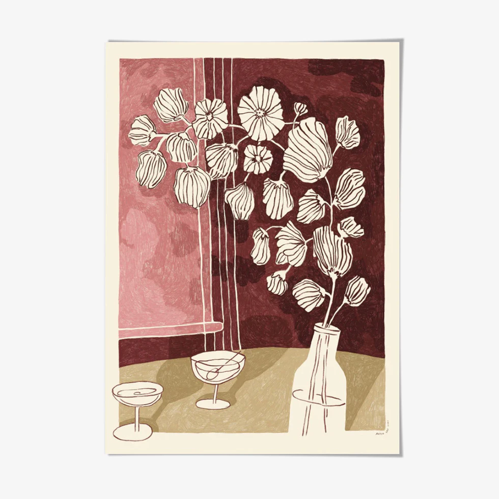 Jazz Flowers Art Print