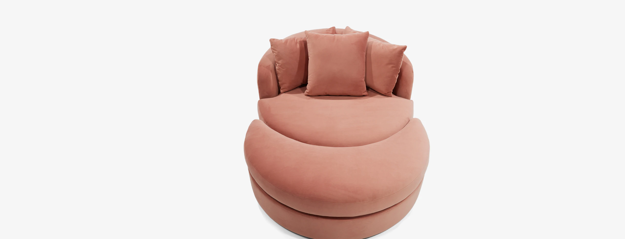 Amelia Grand Chair Ottoman Royale Mocha