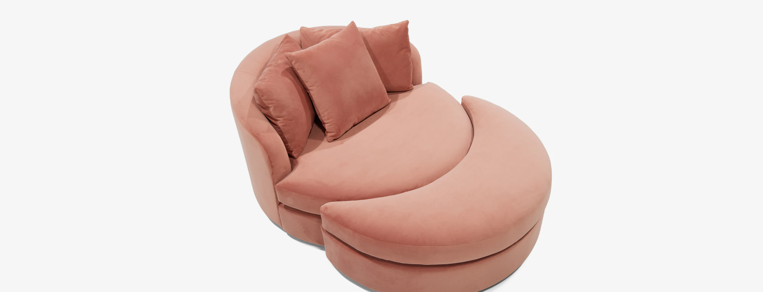 Amelia Grand Chair Ottoman Royale Mocha