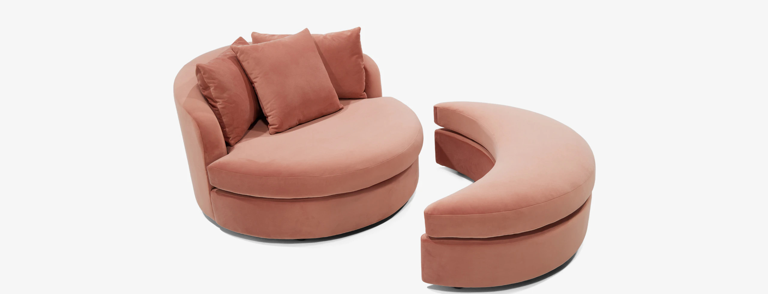 Amelia Grand Chair Ottoman Royale Mocha
