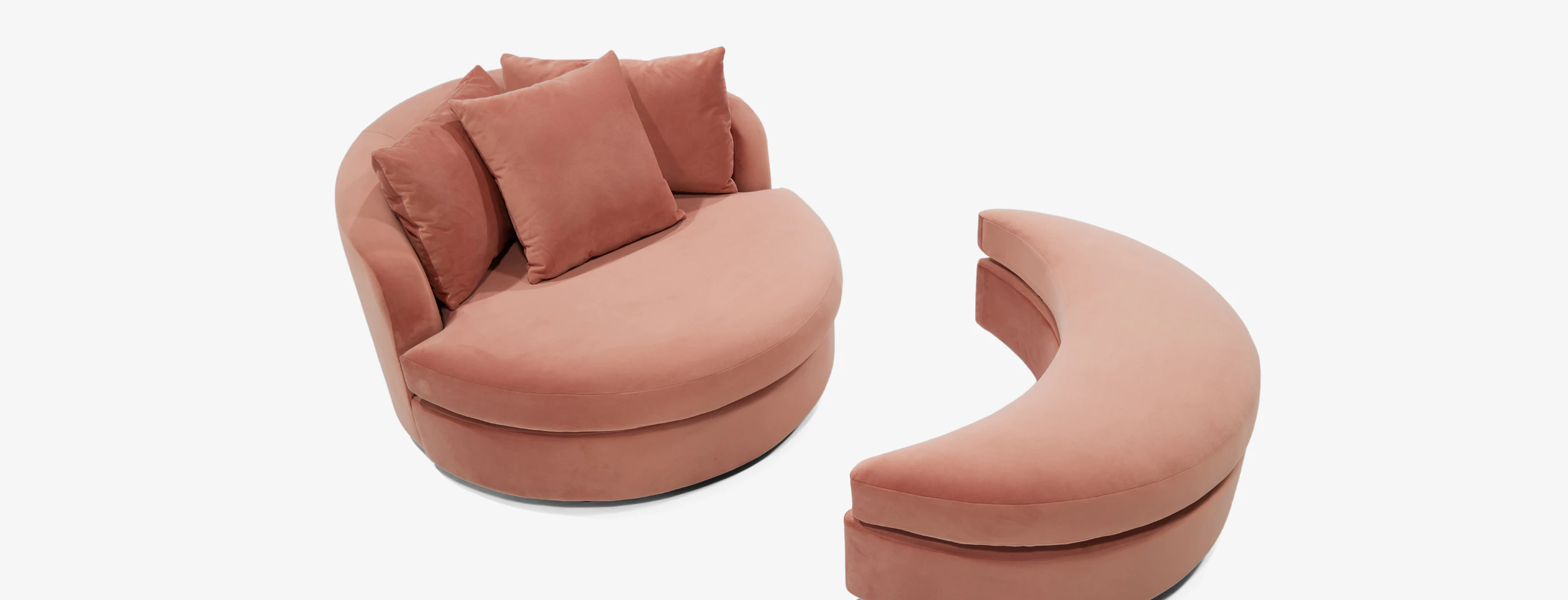 Amelia Grand Chair Ottoman Royale Mocha