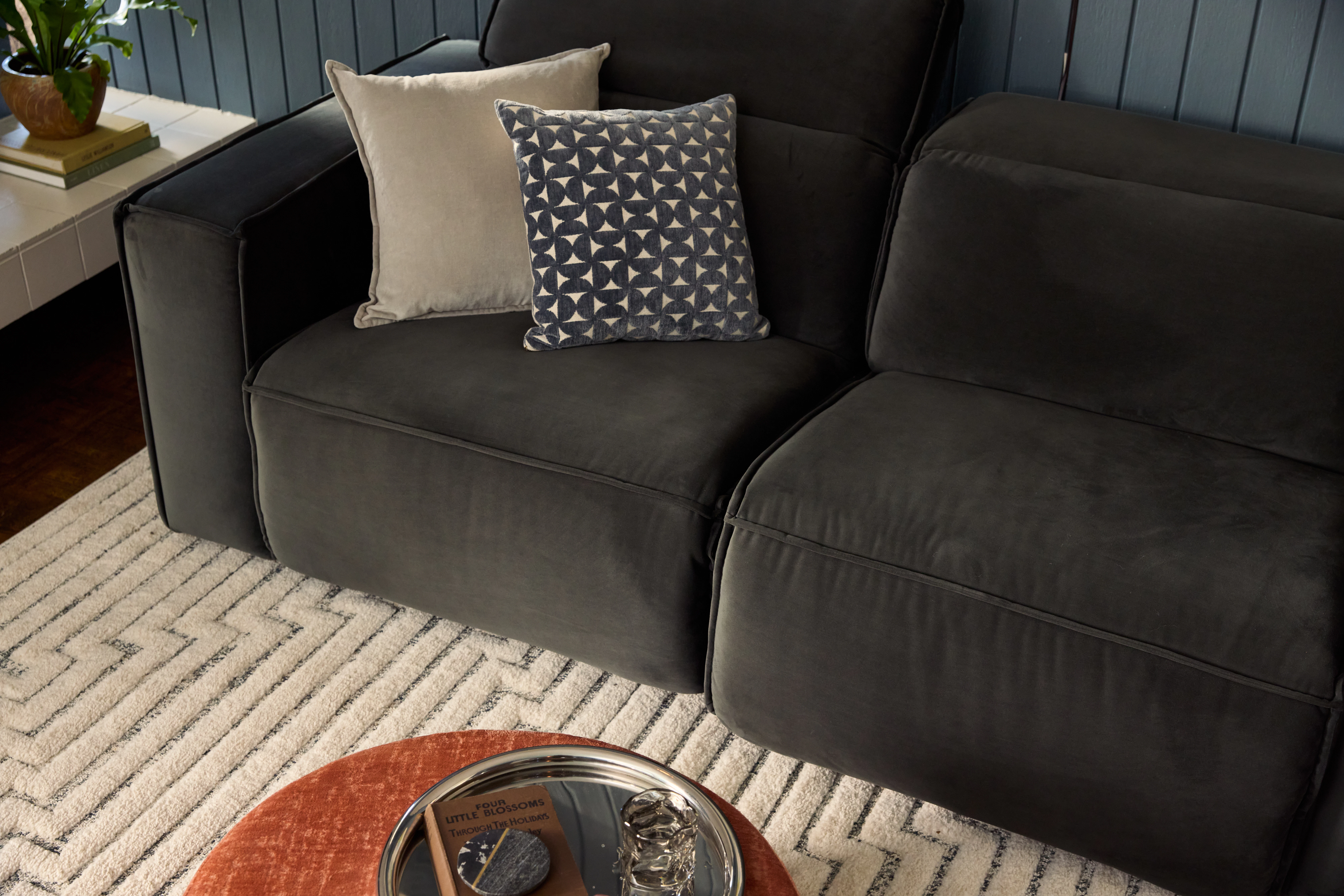 Camden Modular Reclining Pieces Sofa Royale Gunmetal